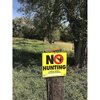 Sunburst Systems Sign No Hunting 12 in x 12 in 8610